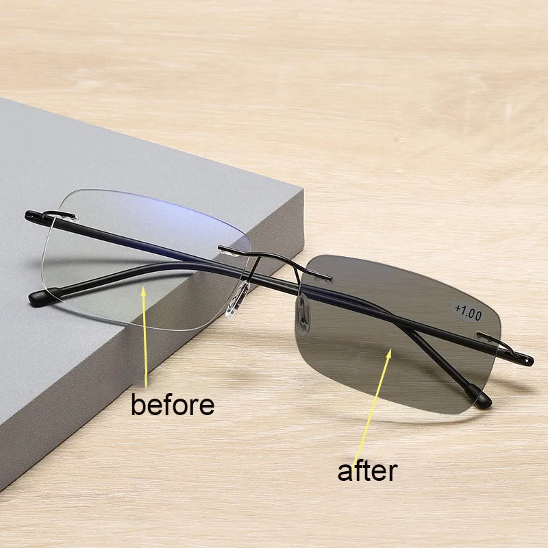 Black, Other  New Style Bifocal Reading Glasses Anti Blue Light Fashion Readers - Details 2