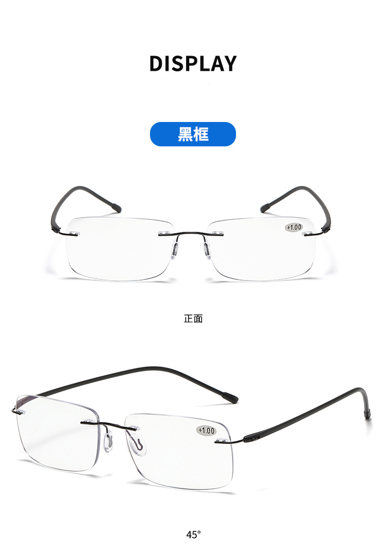 Black, Other New Style Bifocal Reading Glasses Anti Blue Light Fashion Readers - Details 3