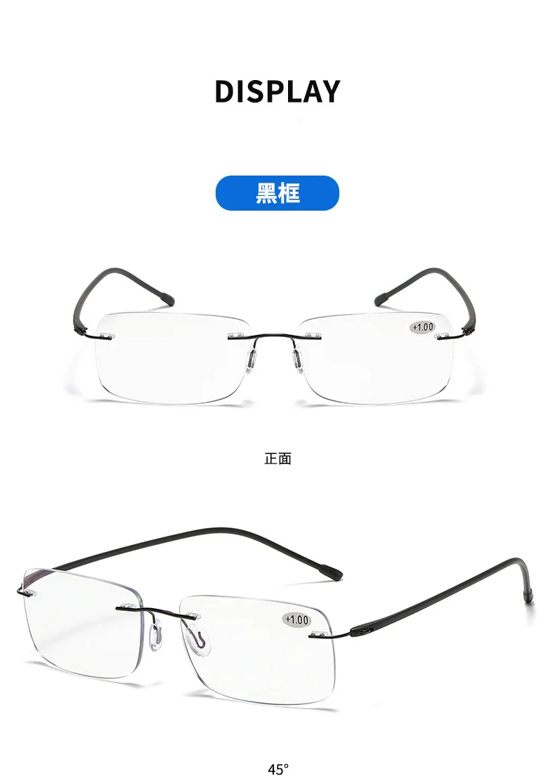 Black, Other New Style Bifocal Reading Glasses Anti Blue Light Fashion Readers - Details 3