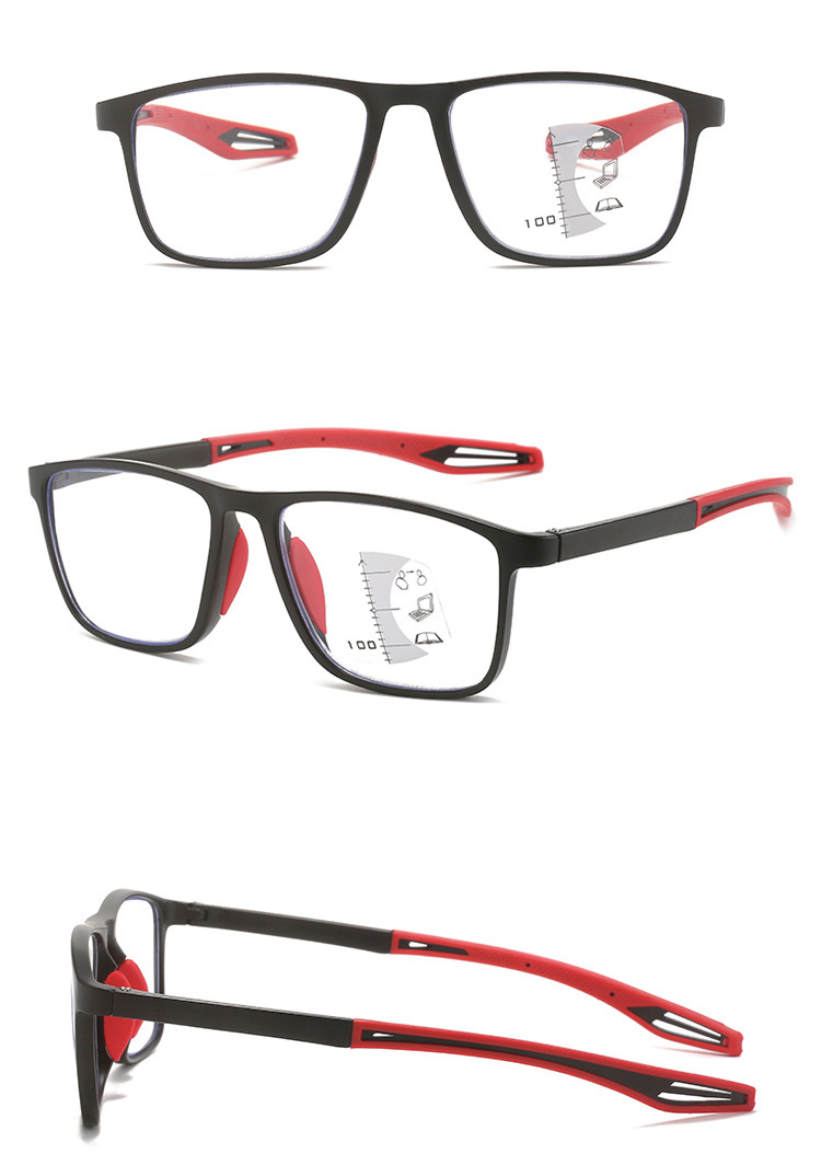 PC Multi Focus Progressive Anti-Slip Anti Blue Light Blocking Bifocal Photochromic Multifocal Reading Glasses Reading Glasses - Details 5