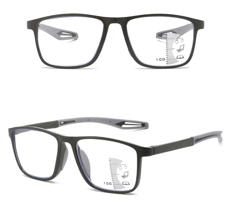  PC Multi Focus Progressive Anti-Slip Anti Blue Light Blocking Bifocal Photochromic Multifocal Reading Glasses Reading Glasses - Details 6