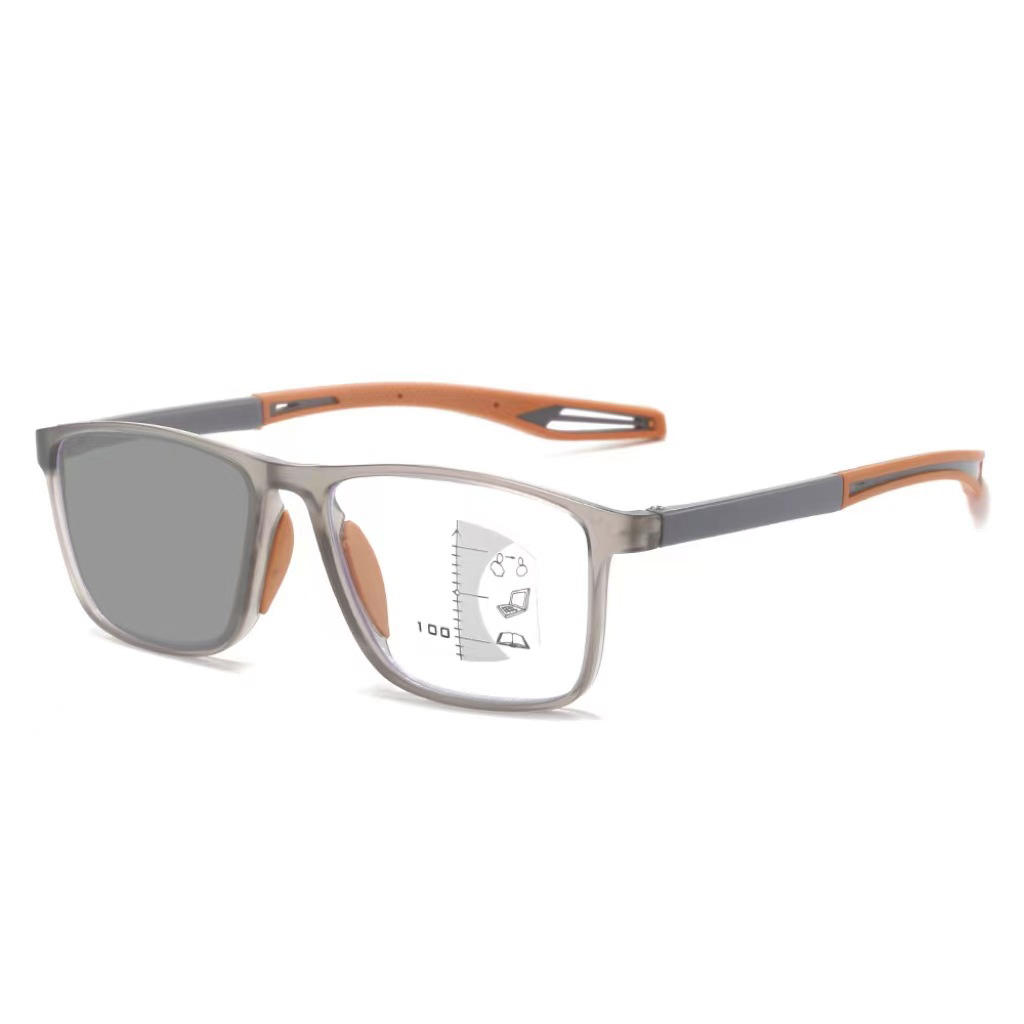 PC Multi Focus Progressive Anti-Slip Anti Blue Light Blocking Bifocal Photochromic Multifocal Reading Glasses Reading Glasses - View 2
