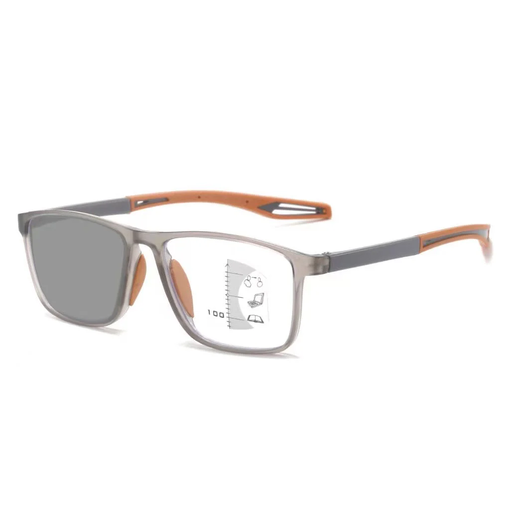 PC Multi Focus Progressive Anti-Slip Anti Blue Light Blocking Bifocal Photochromic Multifocal Reading Glasses Reading Glasses - View 2