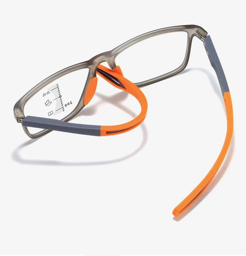 Black TR90 New Design TR90 Progressive Bifocal Reading Glasses with Multifocal Lens High Quality Reading Glasses Anti Blue Light - View 4
