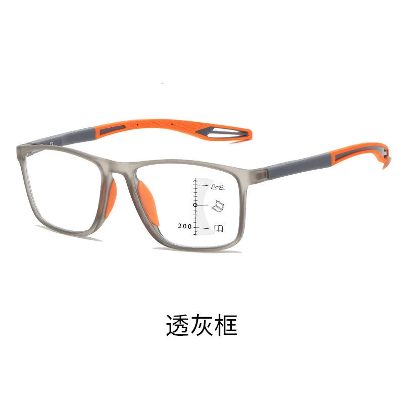 Black TR90 New Design TR90 Progressive Bifocal Reading Glasses with Multifocal Lens High Quality Reading Glasses Anti Blue Light - Details 1