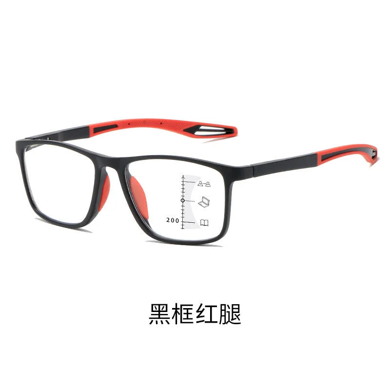 Black TR90 New Design TR90 Progressive Bifocal Reading Glasses with Multifocal Lens High Quality Reading Glasses Anti Blue Light - Details 2