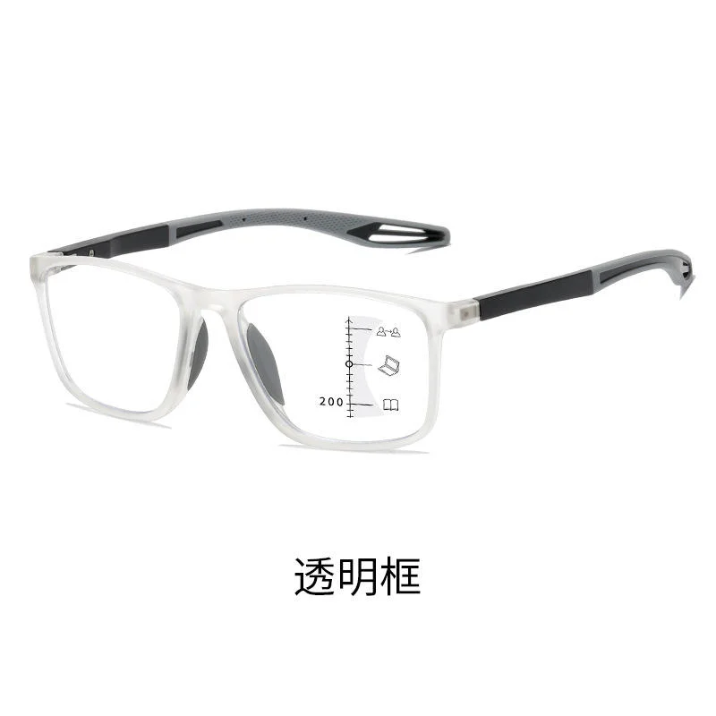 Black TR90 New Design TR90 Progressive Bifocal Reading Glasses with Multifocal Lens High Quality Reading Glasses Anti Blue Light - Details 4