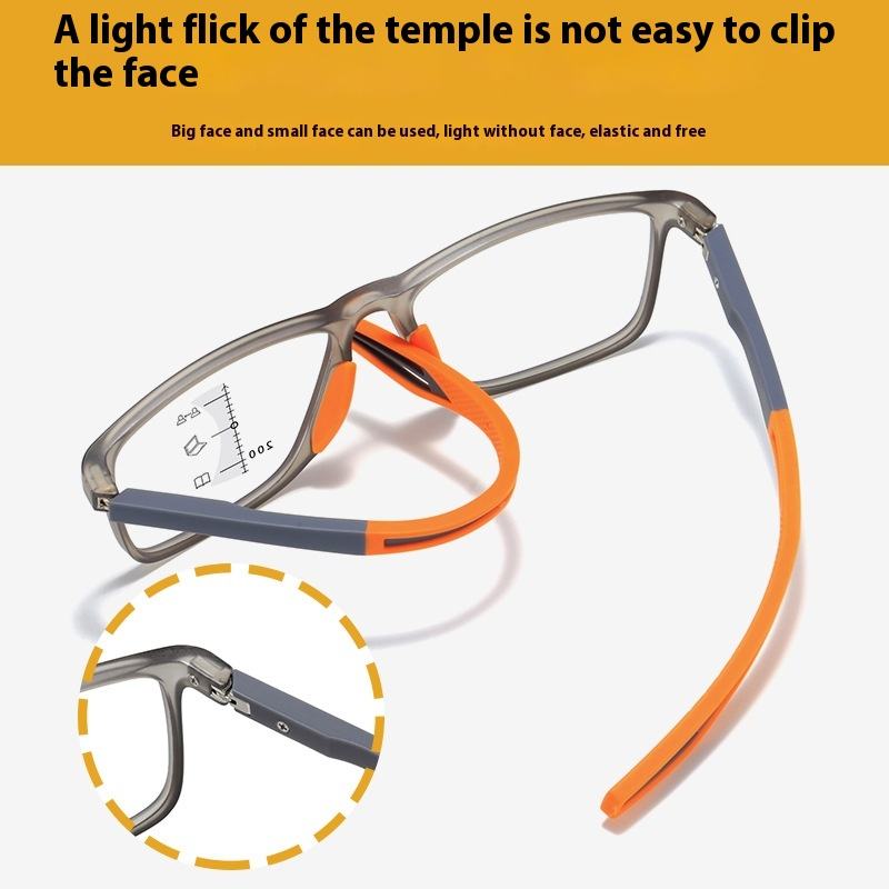 Multi TR90 TR90 Sports Reading Glasses Ultra-Light High-Definition Progressive Multi-Focus Anti-Blue Light Presbyopia Glasses - View 4
