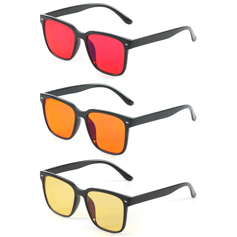  TR90 Wholesale Clear TR90 Square Bluelight Red Eyewear Anti Blue Light Computer Gaming Orange Eyeglasses Blue Light Blocking Glasses - View 5