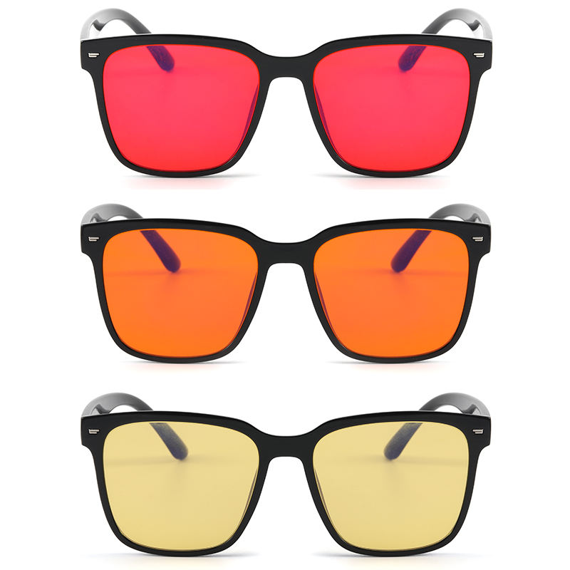 TR90 Wholesale Clear TR90 Square Bluelight Red Eyewear Anti Blue Light Computer Gaming Orange Eyeglasses Blue Light Blocking Glasses - View 6