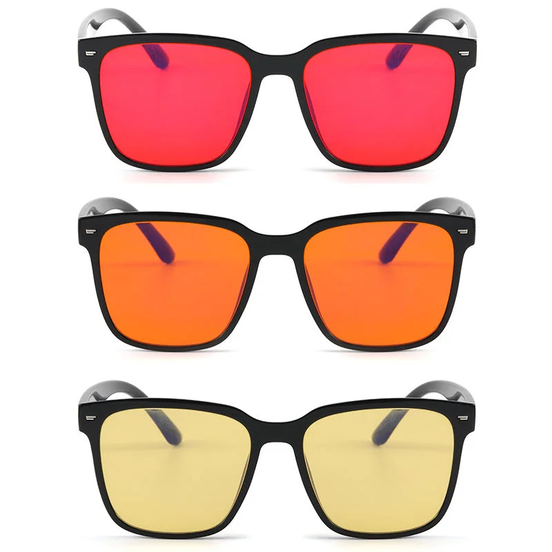 TR90 Wholesale Clear TR90 Square Bluelight Red Eyewear Anti Blue Light Computer Gaming Orange Eyeglasses Blue Light Blocking Glasses - View 6