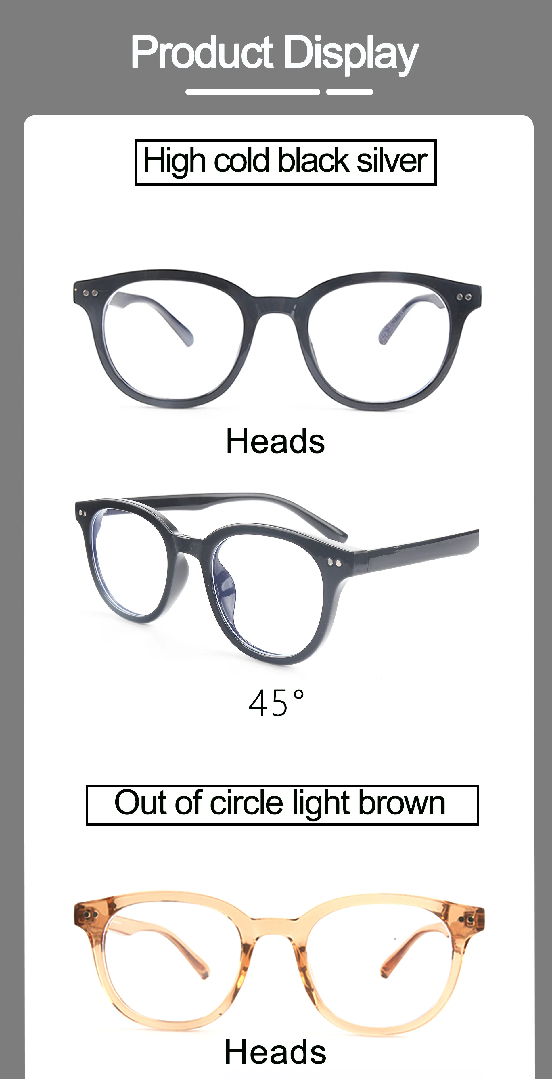 Clear TR-90 Blue Light & Radiation Blocking Optical Eyewear Clear Lens Anti-Blue & Anti-Radiation Glasses - Details 6