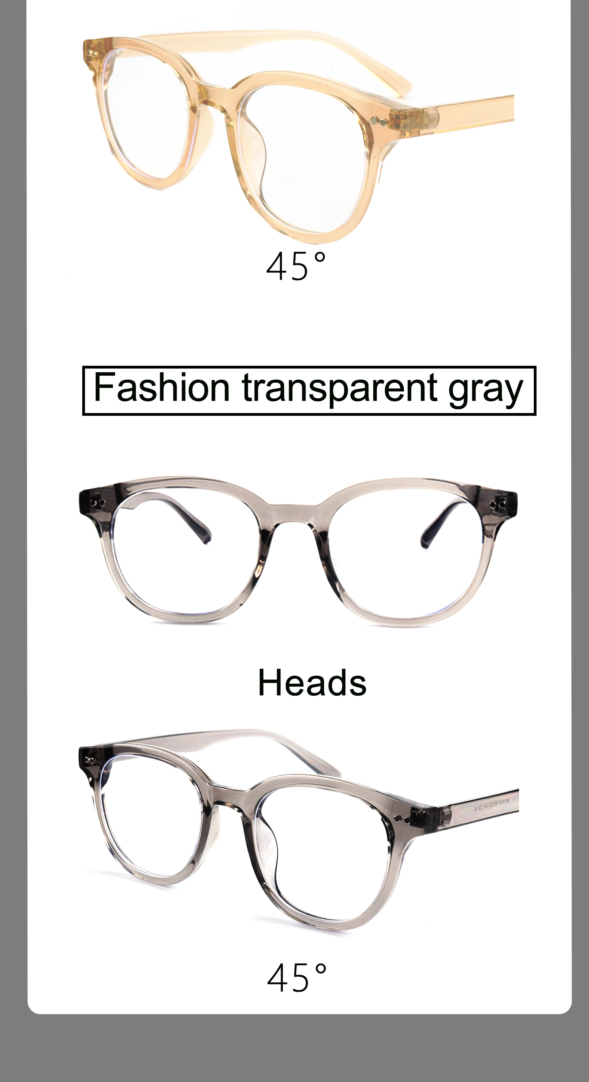 Clear TR-90 Blue Light & Radiation Blocking Optical Eyewear Clear Lens Anti-Blue & Anti-Radiation Glasses - Details 7