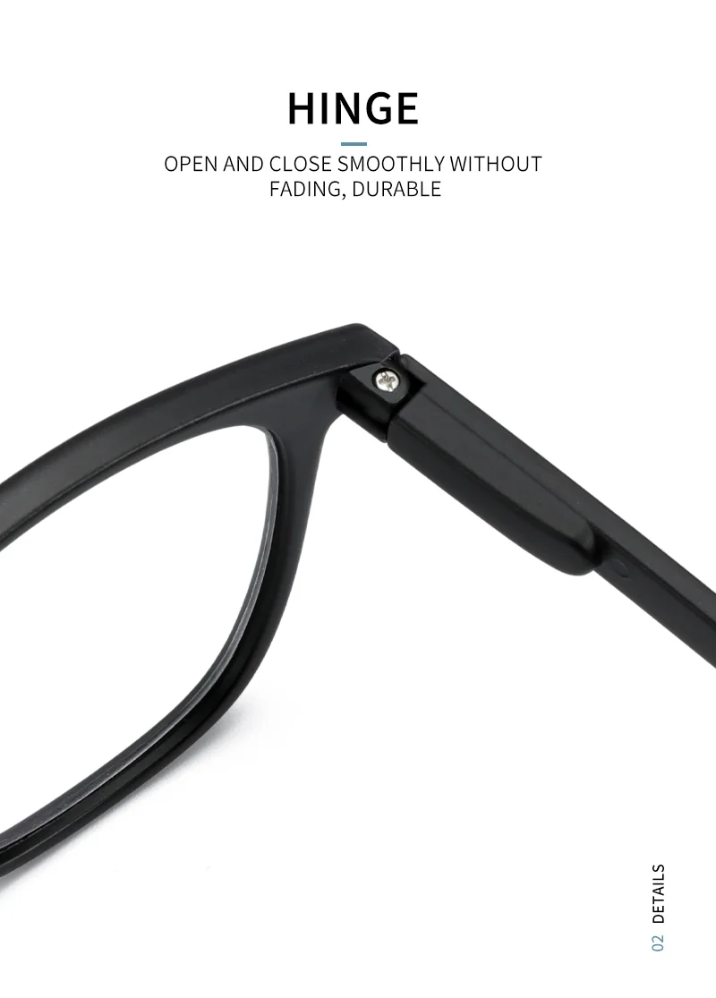   2025 Hot Retro Vintage Square Anti Blue Light Blocking Computer Readers Gaming Glasses Prescription Diopter 0 to 4.0 Men Woman - Details 3