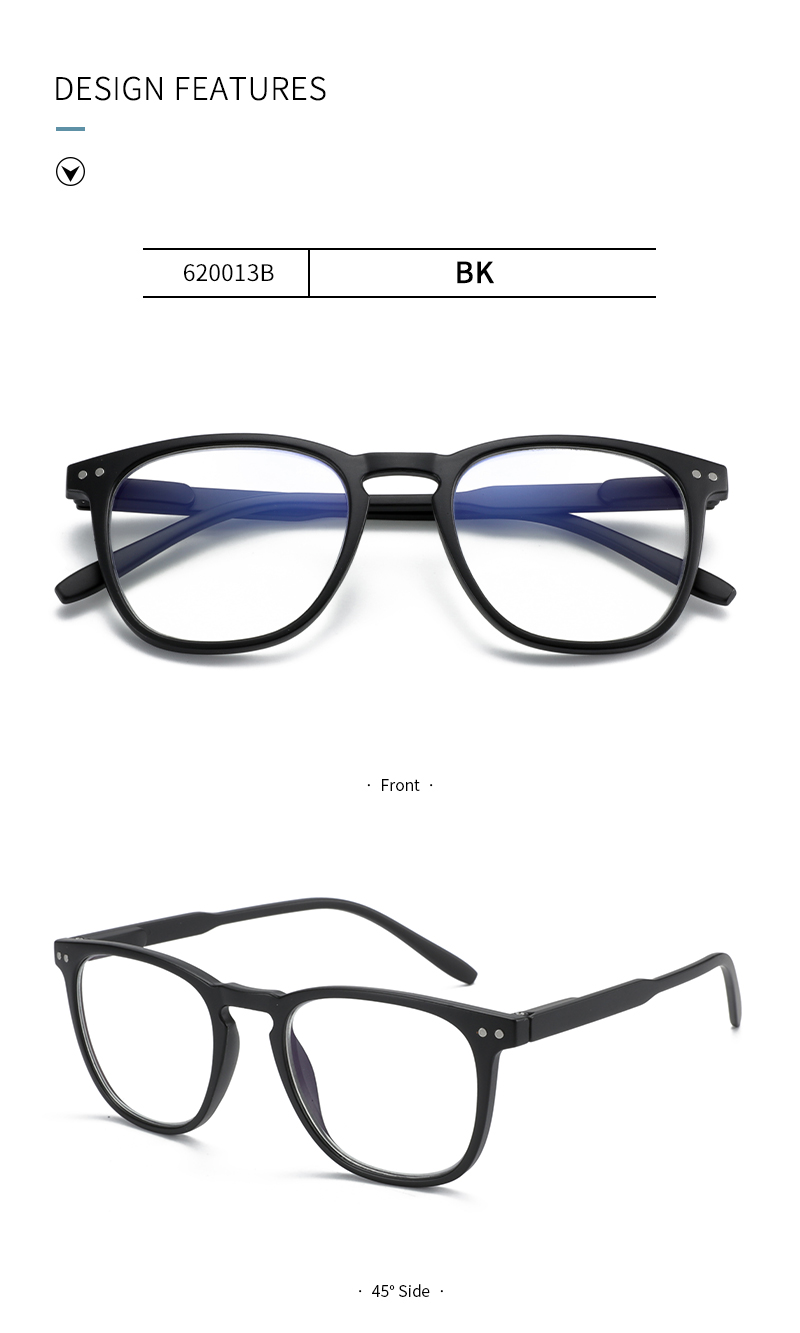 2025 Hot Retro Vintage Square Anti Blue Light Blocking Computer Readers Gaming Glasses Prescription Diopter 0 to 4.0 Men Woman - Details 4