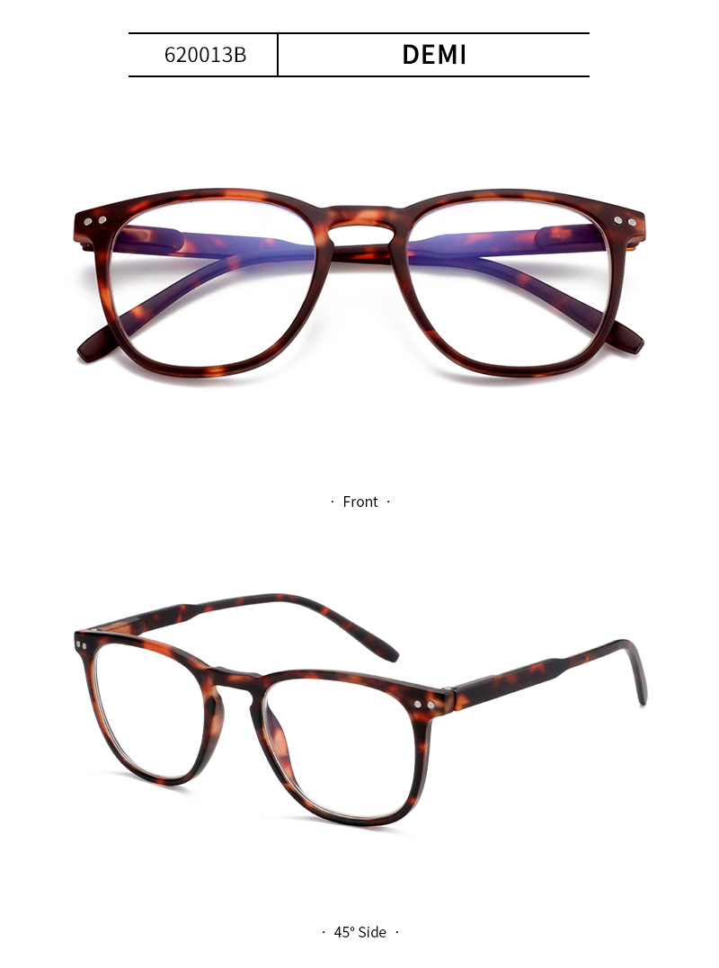 2025 Hot Retro Vintage Square Anti Blue Light Blocking Computer Readers Gaming Glasses Prescription Diopter 0 to 4.0 Men Woman - Details 5