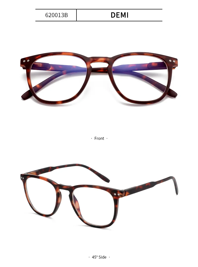   2025 Hot Retro Vintage Square Anti Blue Light Blocking Computer Readers Gaming Glasses Prescription Diopter 0 to 4.0 Men Woman - Details 5