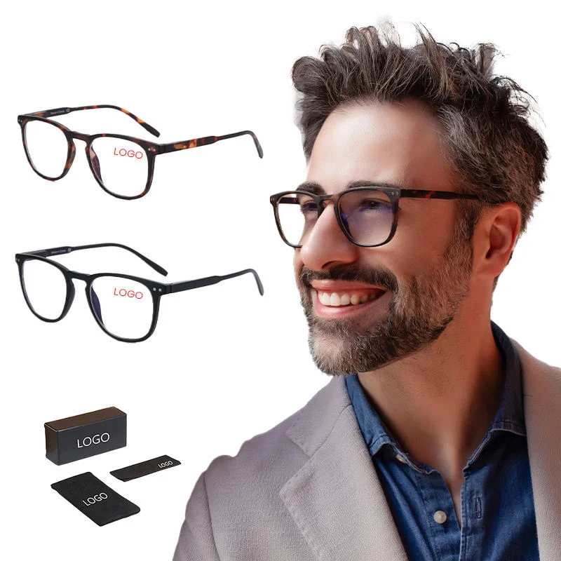 2025 Hot Retro Vintage Square Anti Blue Light Blocking Computer Readers Gaming Glasses Prescription Diopter 0 to 4.0 Men Woman
