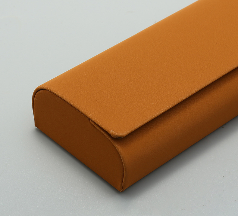 Fashion Handmade Retro Leather Eyeglasses Case for Factory Approved 2025 Custom Packaging Box Square Details and Specifications