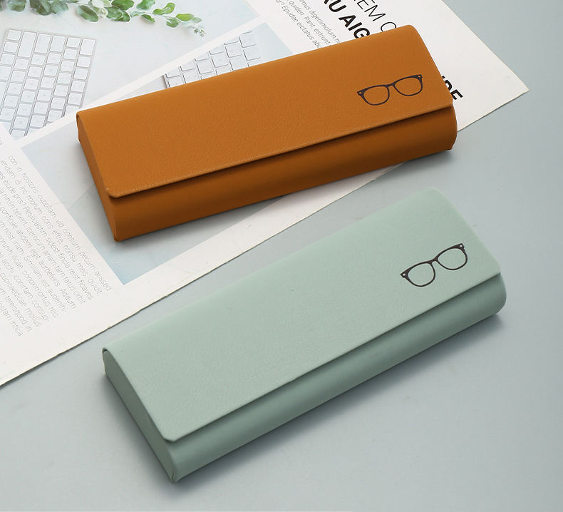 Leather Fashion Handmade Retro Leather Eyeglasses Case for Factory Approved 2025 Custom Packaging Box Square - View 2