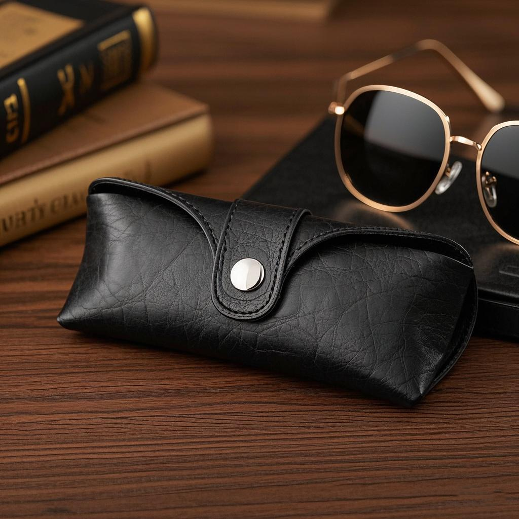 Wholesale Custom Soft Portable Glasses Carrying Pouch Sunglasses Bag Bag Glasses Case Luxury Leather