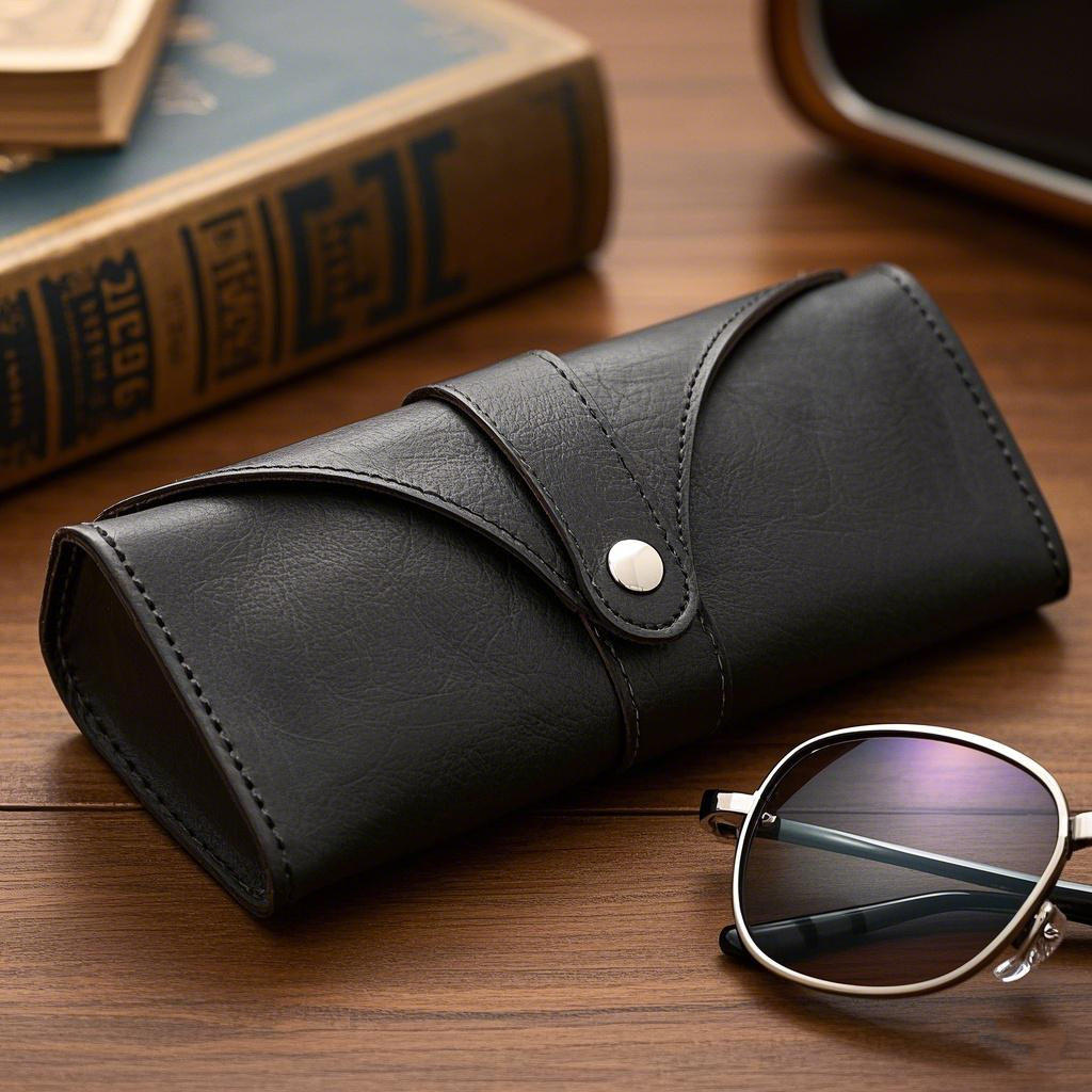 Customized Color GENUINE LEATHER Wholesale Custom Soft Portable Glasses Carrying Pouch Sunglasses Bag Bag Glasses Case Luxury Leather - View 3