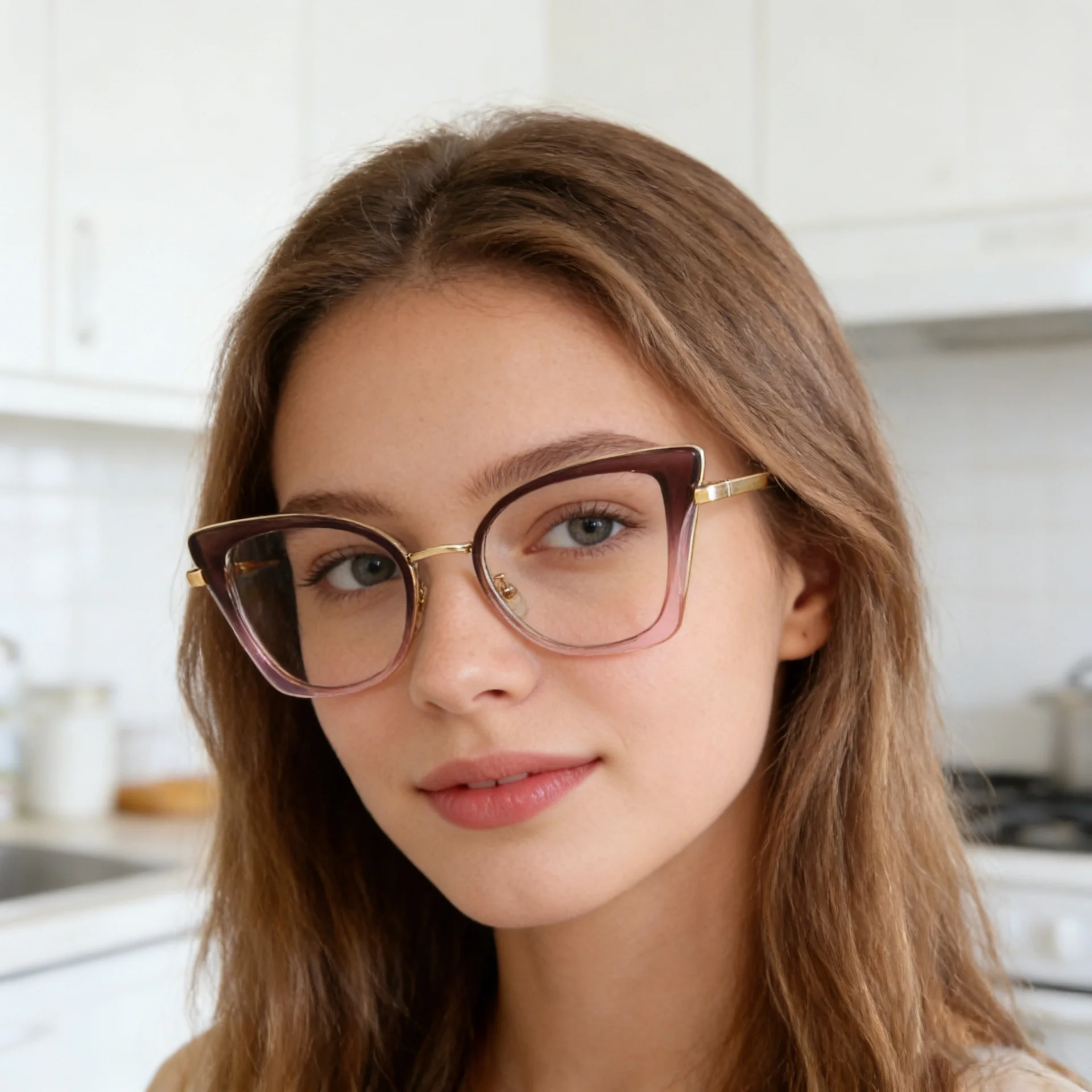 Black TR90 Trendy Women's Optical Frames - Anti-Blue Light & Prescription Ready – Versatile Everyday Eyewear - Details 3