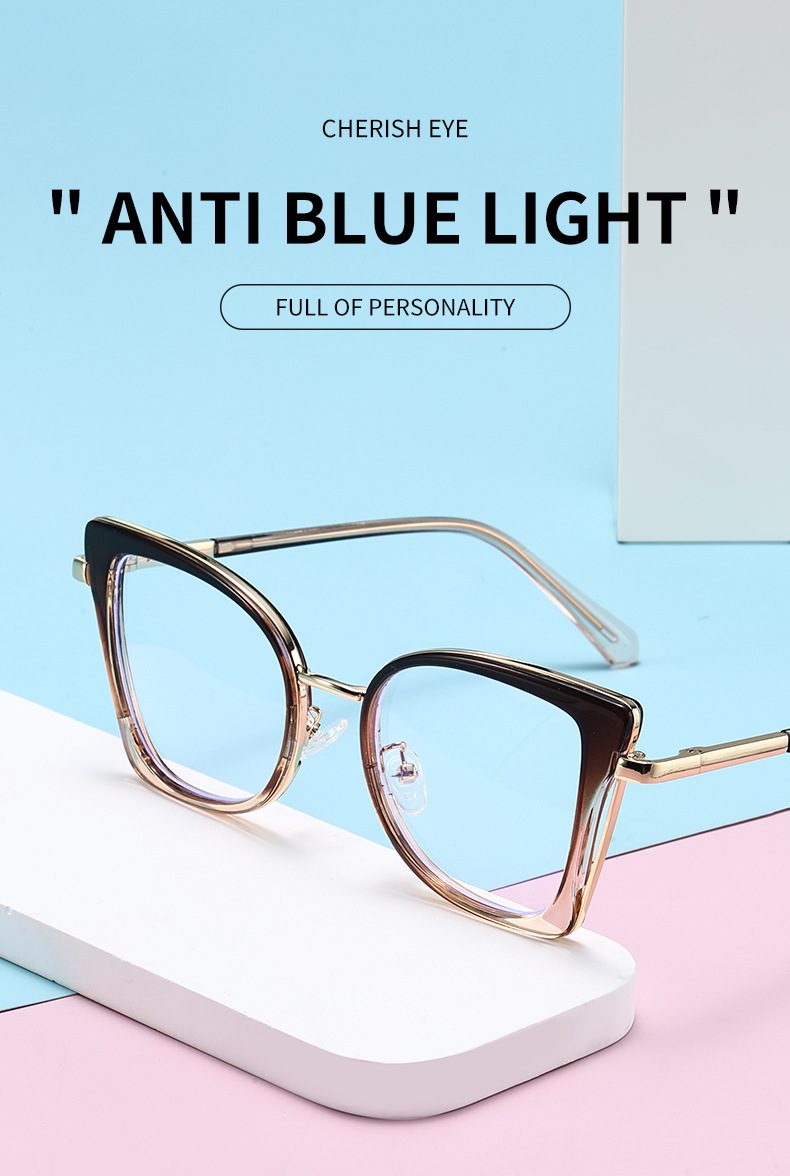 Black TR90 Trendy Women's Optical Frames - Anti-Blue Light & Prescription Ready – Versatile Everyday Eyewear - Details 4