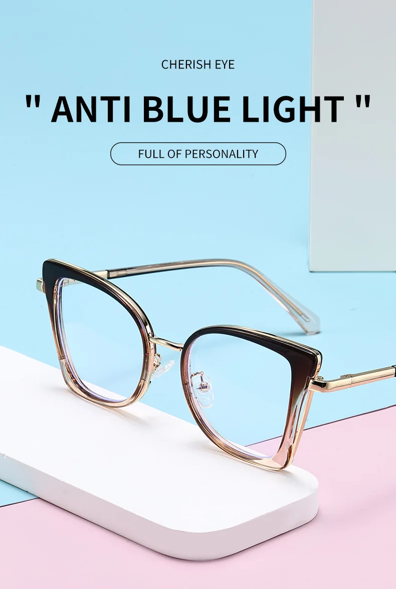 Black TR90 Trendy Women's Optical Frames - Anti-Blue Light & Prescription Ready – Versatile Everyday Eyewear - Details 4