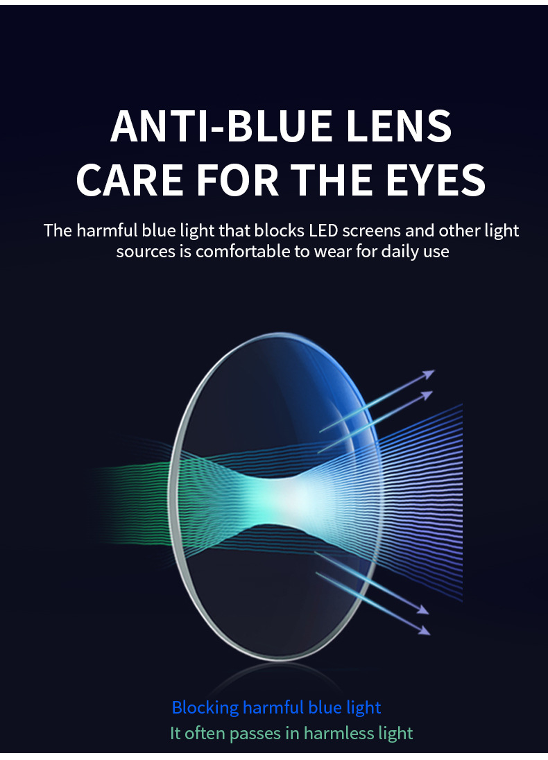 Black TR90 Trendy Women's Optical Frames - Anti-Blue Light & Prescription Ready – Versatile Everyday Eyewear - Details 7