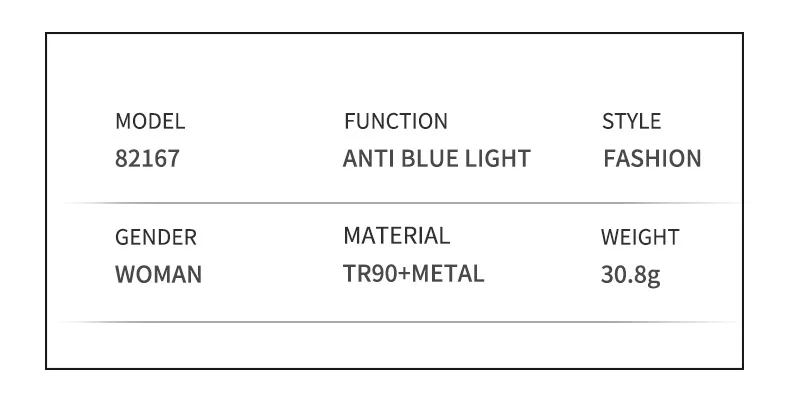 Black TR90 Trendy Women's Optical Frames - Anti-Blue Light & Prescription Ready – Versatile Everyday Eyewear - Details 10