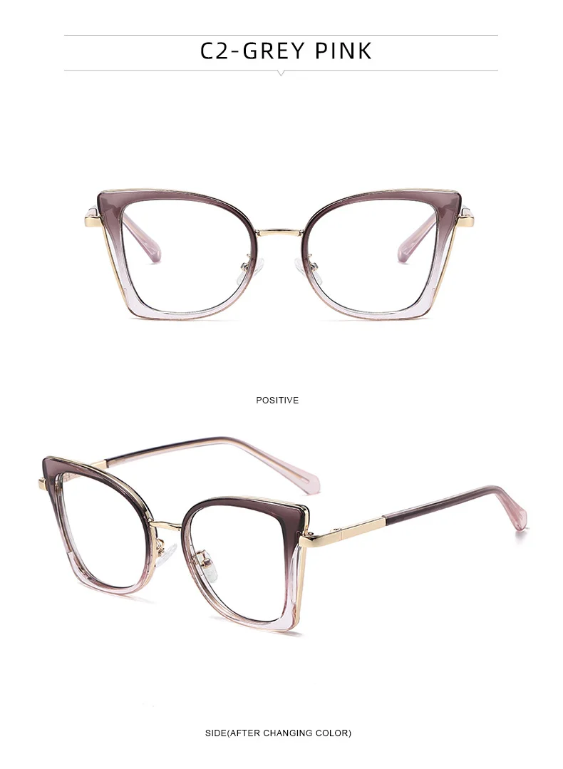 Black TR90 Trendy Women's Optical Frames - Anti-Blue Light & Prescription Ready – Versatile Everyday Eyewear - Details 16