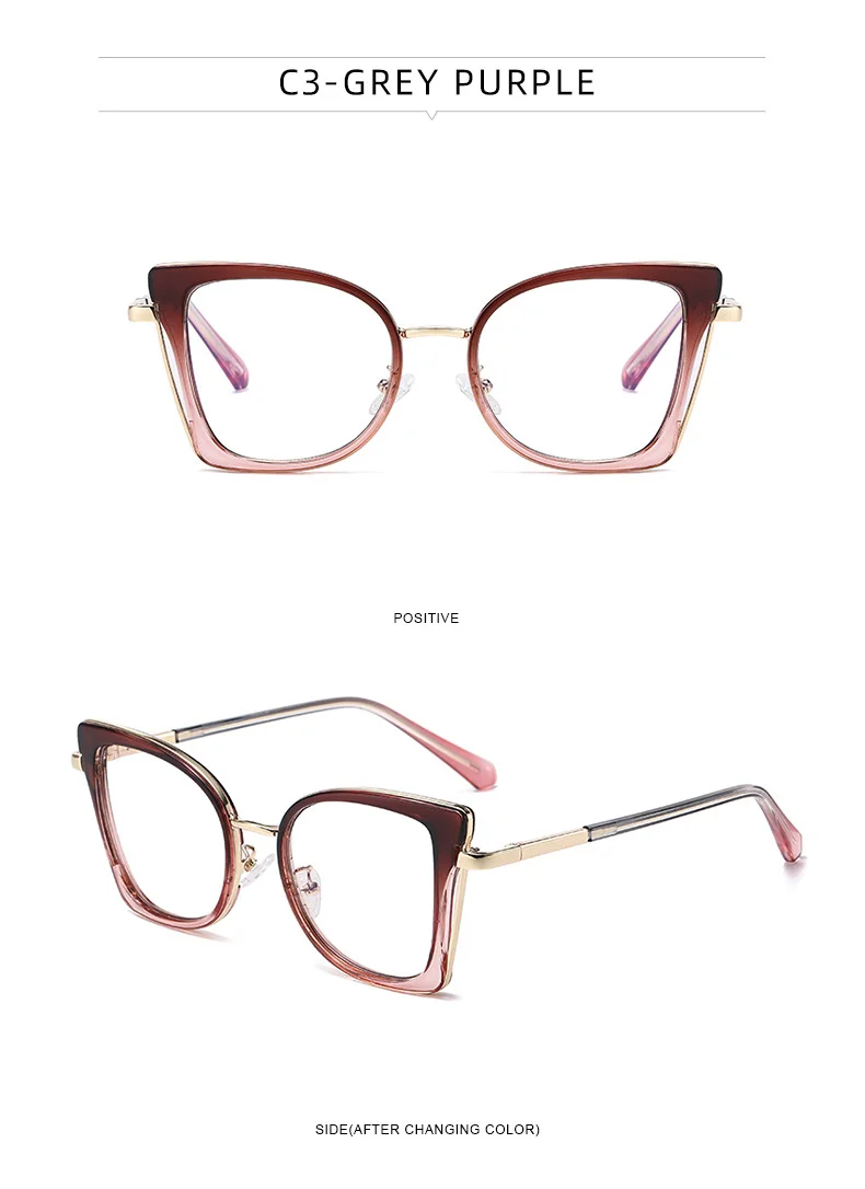 Black TR90 Trendy Women's Optical Frames - Anti-Blue Light & Prescription Ready – Versatile Everyday Eyewear - Details 17