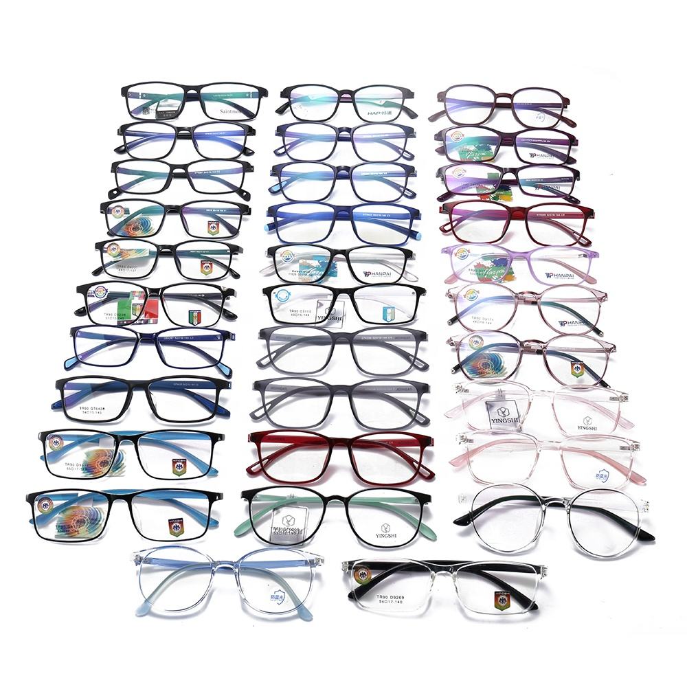 Wholesale Clearance TR90 Square Spectacle Plastic Optical Frames Cheap Eye Glasses Eyeglasses Frames Monturas Opticas Custom Eyewear