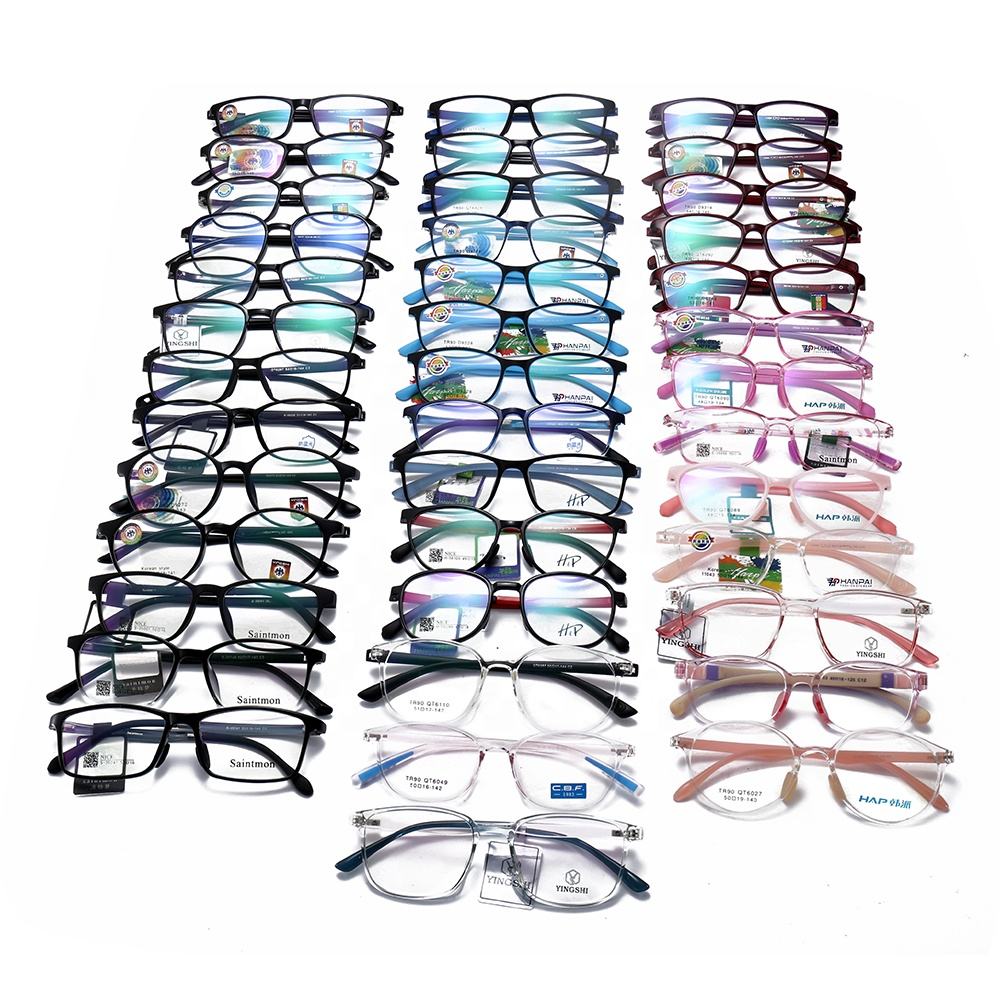 Wholesale Clearance TR90 Square Spectacle Plastic Optical Frames Cheap Eye Glasses Eyeglasses Frames Monturas Opticas Custom Eyewear