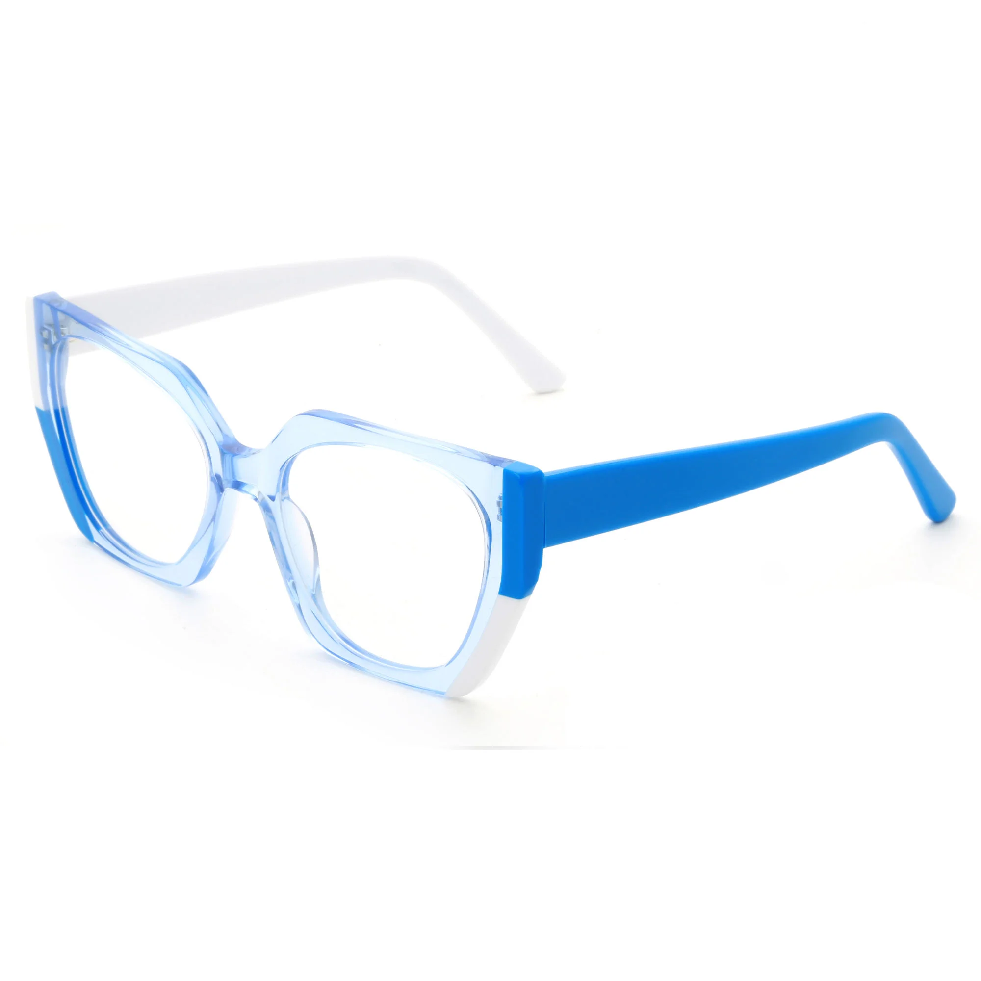  Acetate New High Quality Square Frame Acetate Optical Glasses for Men Women Fashion Colored Frame Custom Logo Wholesale - View 5