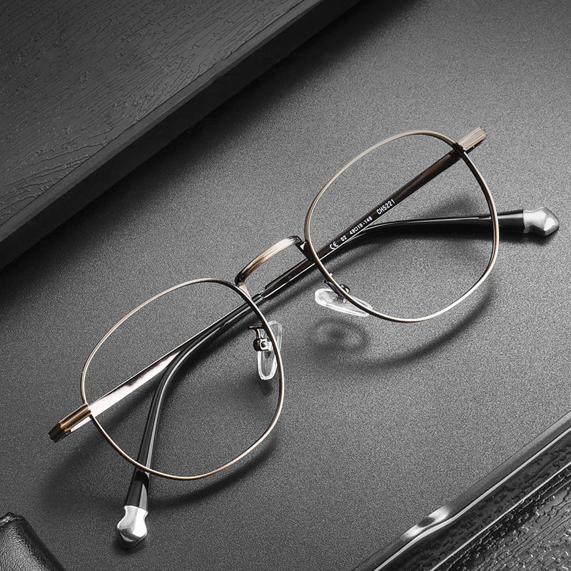 Alloy Ultra-thin Metal Optical Eyeglasses Vintage Classic Round Eyeglass Frames Women Men Alloy Material Lightweight Spectacle Frame - View 2