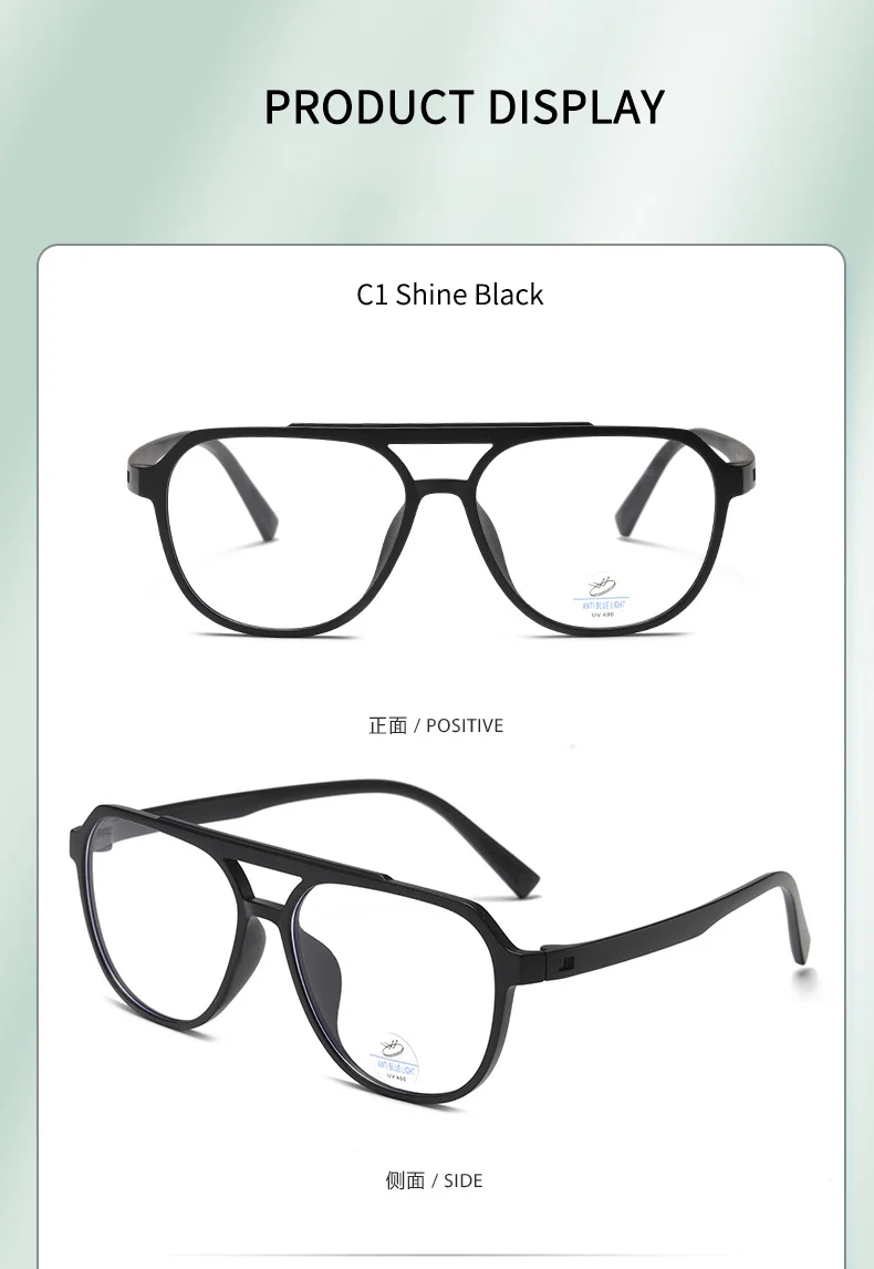  Alloy Brand Designer Eyeglasses Frame Prescription Men Optical Eyewear - Details 6