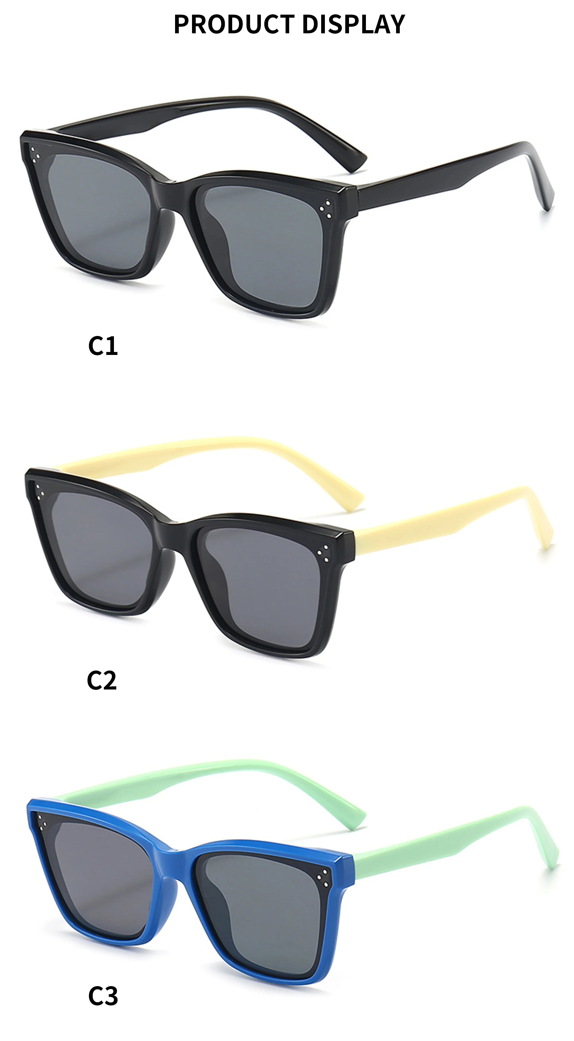  SILICONE TPEE New Arrivals Sunglasses Baby Trendy Fashion Designer Silicone Tpee Sunglasses for Kids Boys Girls - Details 4