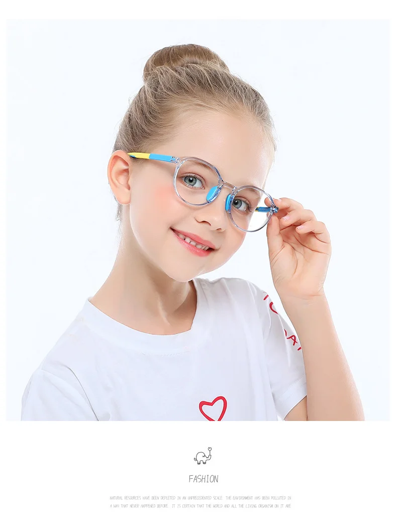   Student Anti Blue Optical Frames Kids Computer Anti-radiation Glasses - Details 3