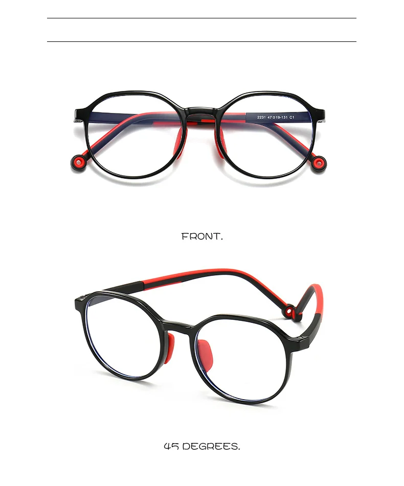   Student Anti Blue Optical Frames Kids Computer Anti-radiation Glasses - Details 10