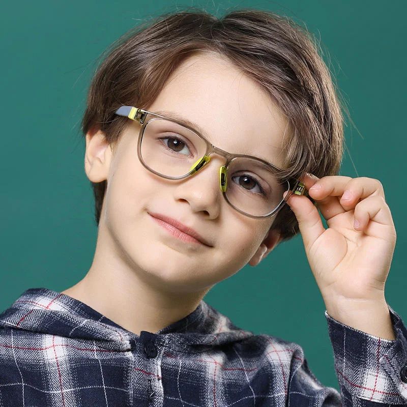 New Translucent Kids Blue Light Blocking Glasses with Silicone Nose Pads TR90 Frame for Computer Phone Gaming Eye Protection