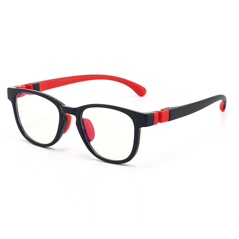  TR90 New Translucent Kids Blue Light Blocking Glasses with Silicone Nose Pads TR90 Frame for Computer Phone Gaming Eye Protection - View 2