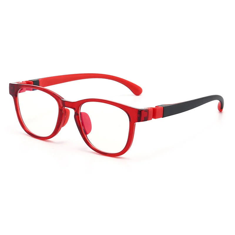 TR90 New Translucent Kids Blue Light Blocking Glasses with Silicone Nose Pads TR90 Frame for Computer Phone Gaming Eye Protection - View 3