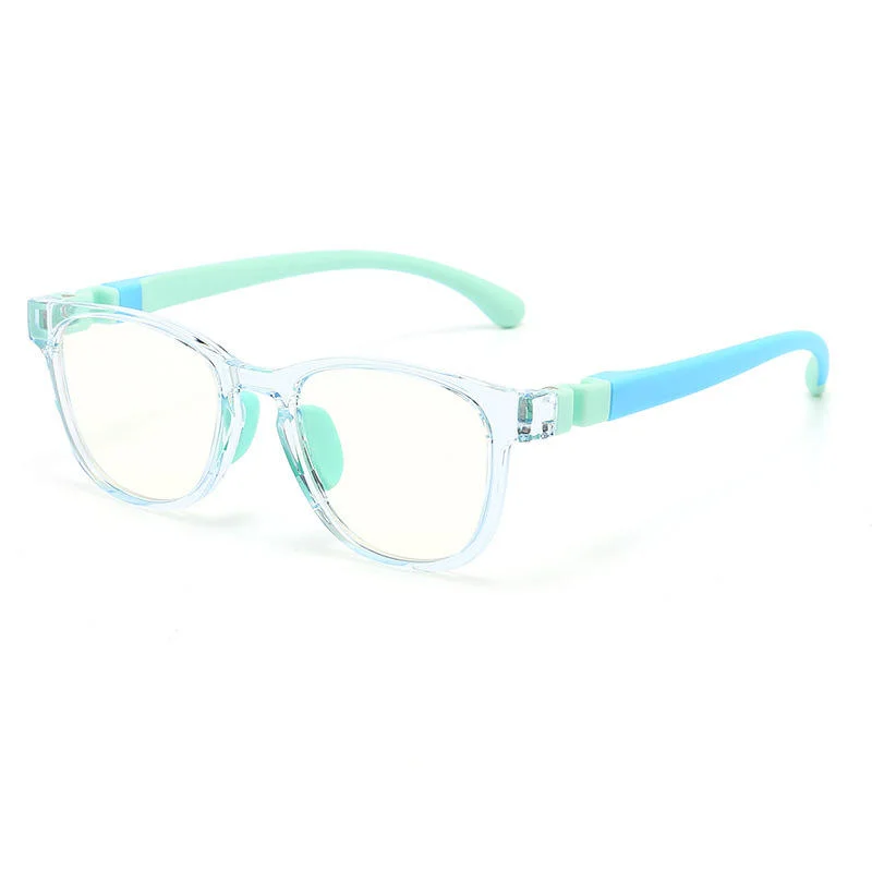  TR90 New Translucent Kids Blue Light Blocking Glasses with Silicone Nose Pads TR90 Frame for Computer Phone Gaming Eye Protection - View 4