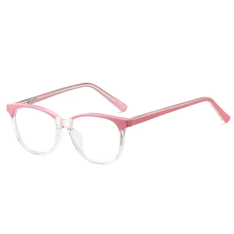 Plastic Cute Children Pupil Optical Oval Eyeglasses Plastic Full Frame Blue Light Blocking Custom Photochromic Design Glasses - View 3