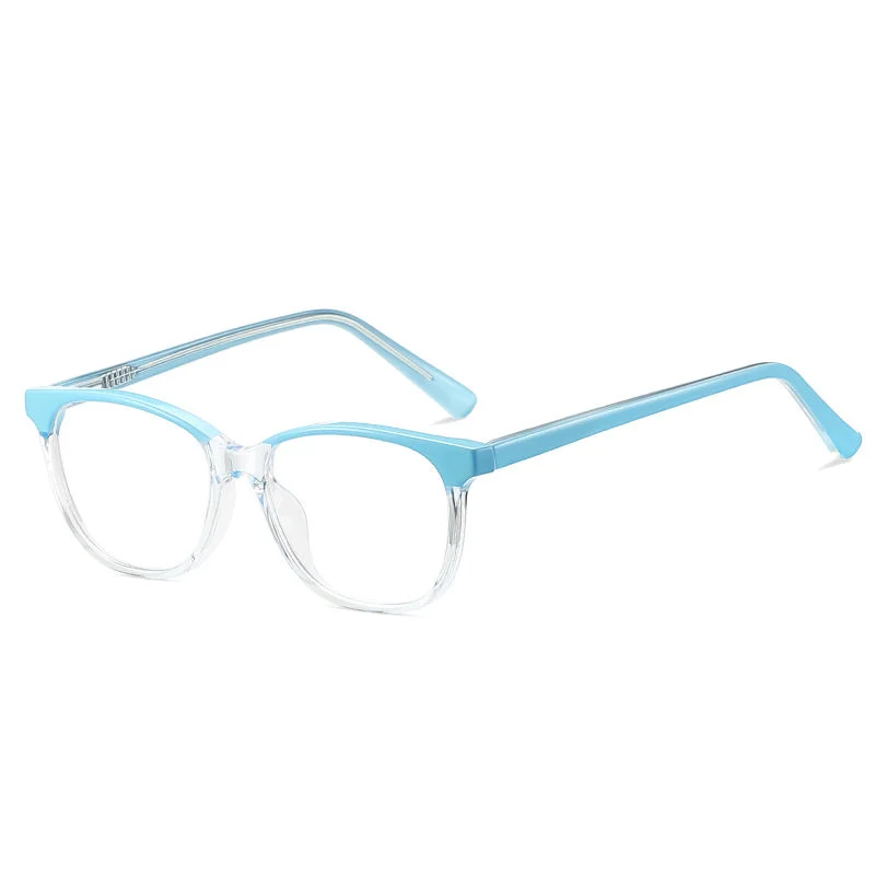  Plastic Cute Children Pupil Optical Oval Eyeglasses Plastic Full Frame Blue Light Blocking Custom Photochromic Design Glasses - View 4