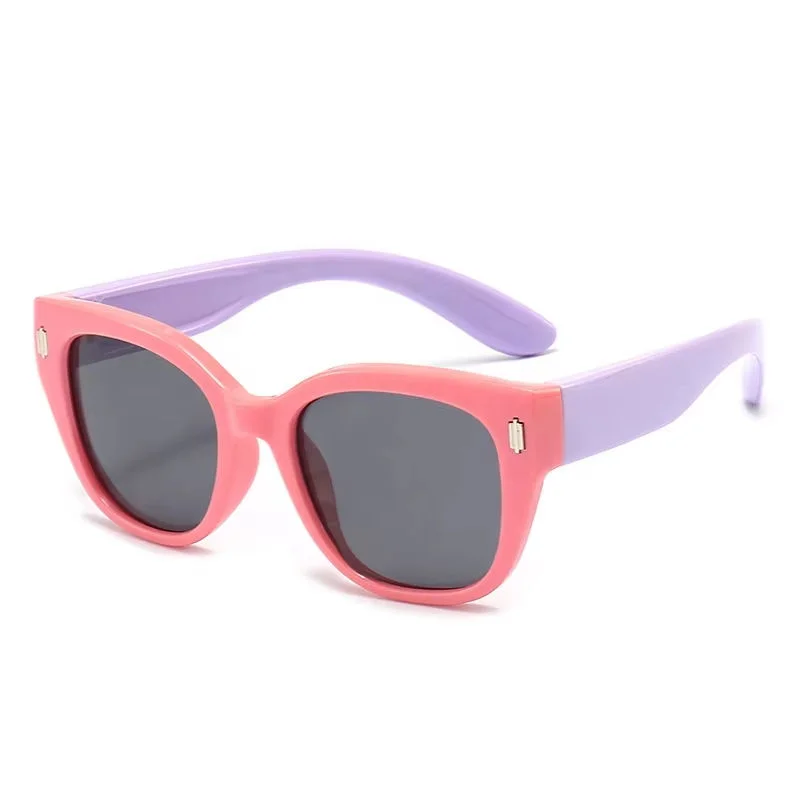SILICONE TPEE Custom Private Label Party Sun Glasses Fashion Design New Sunglasses Silicone Tpee Children's TAC Sunglasses - View 6
