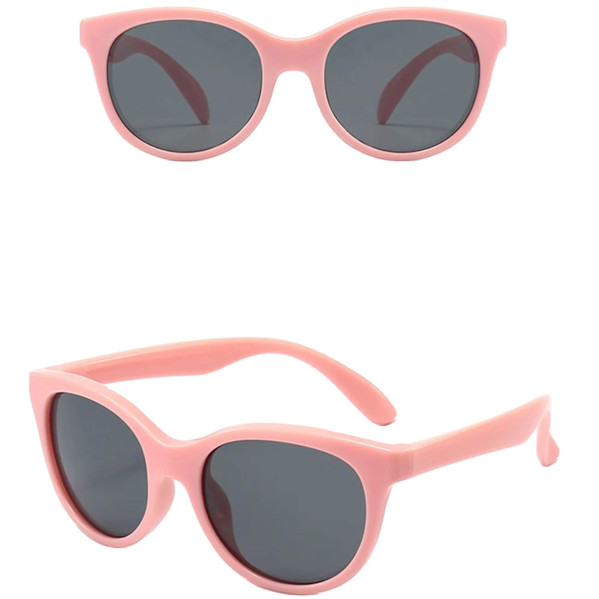  SILICONE TPEE Newest Trendy Kids Sunglasses Unisex Uv400 Vintage Fashion Cat Eye Sunglasses for Boys Girls - View 1
