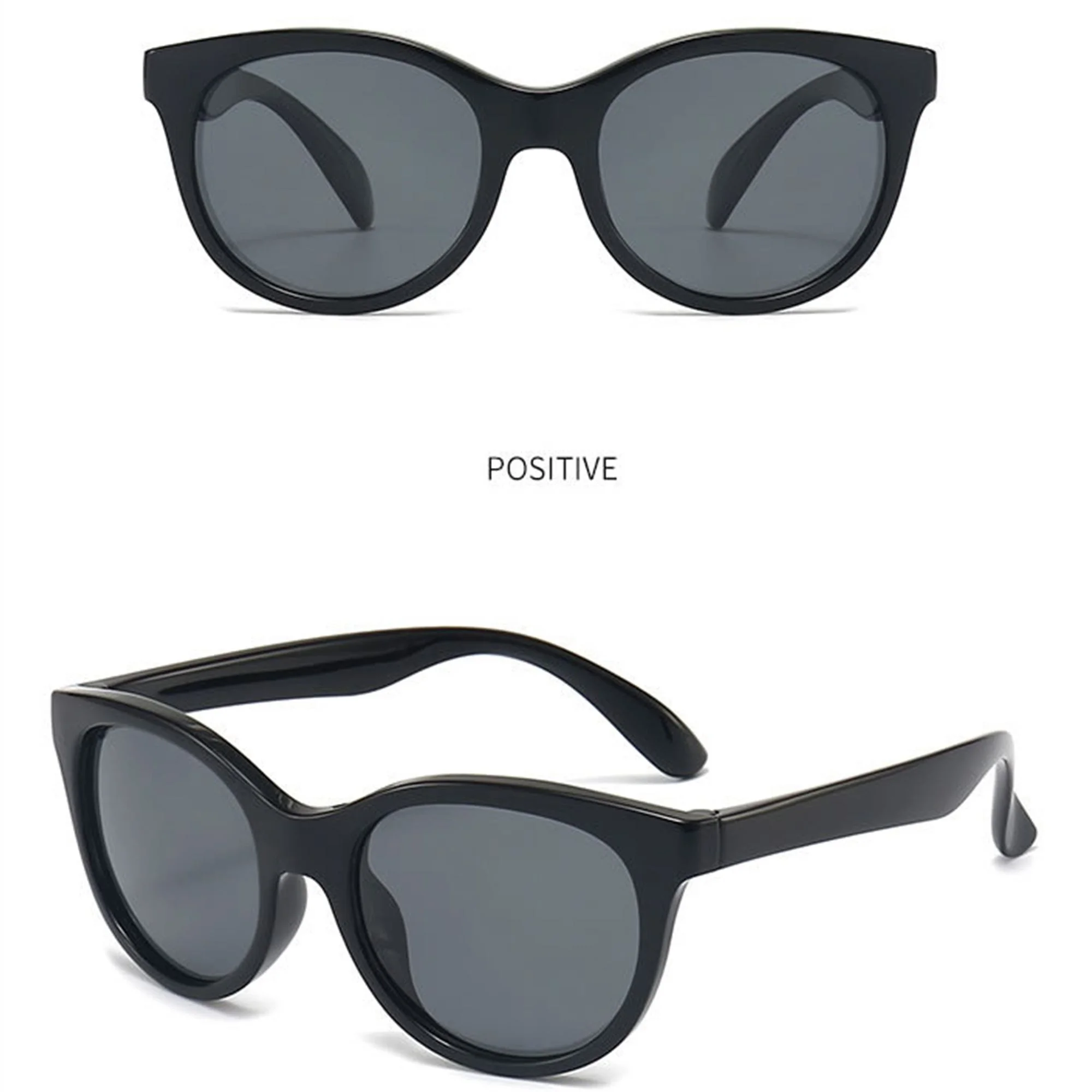 SILICONE TPEE Newest Trendy Kids Sunglasses Unisex Uv400 Vintage Fashion Cat Eye Sunglasses for Boys Girls - View 3